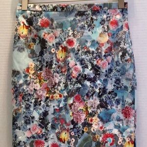 H&M POLYESTER Fully Lined Straight Fitted SKIRT 6